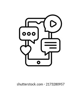 Social Media icon in vector. Logotype