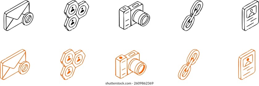 Social media icon vector. notification, like, comment, share symbol vector illustration