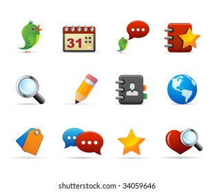 Social and media icons