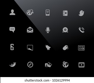 Social Media Icons // 32px Series - Vector Icons Adjusted To Work In A 32 Pixel Grid.