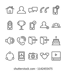 Social Media icons in for any purposes. Perfect for website mobile app presentation and any other projects. Suitable for any user interface and user experience.