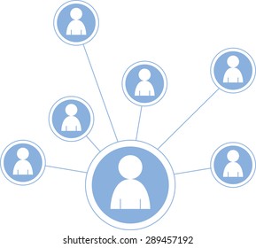 social media icons graphic / illustration