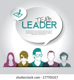 Social media icons with group of people