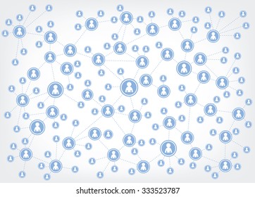 social media icons / illustration - network 