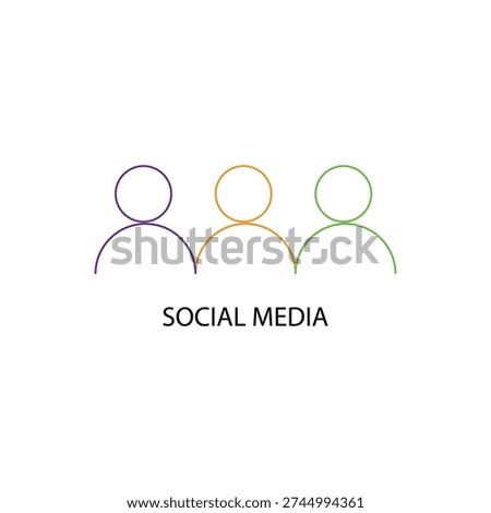 Social media icons are interconnected