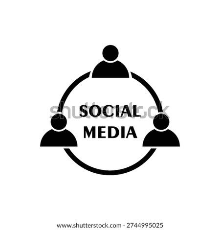 Social media icons are interconnected
