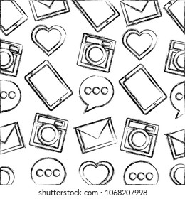 social media icons pattern background
