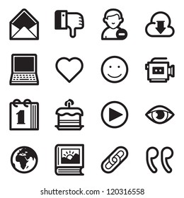 Social Media Icons Set 2 - Simpla Series