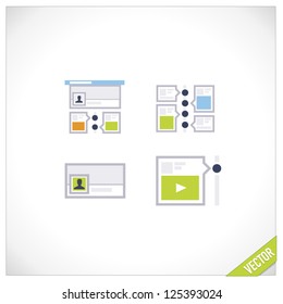 Social Media - icons set