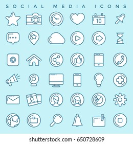 Social Media Icons Set