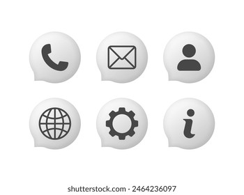 Social media icons set. Social media buttons. Flat style. Vector icons