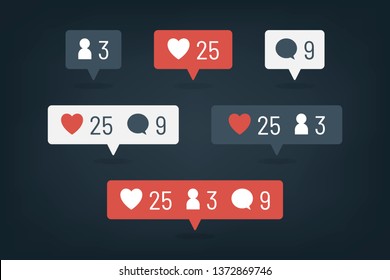 Social media icons set vector