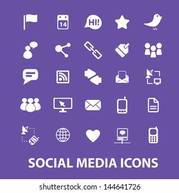 conjunto de iconos de medios sociales, vector