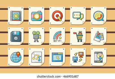 Social media icons set,eps10