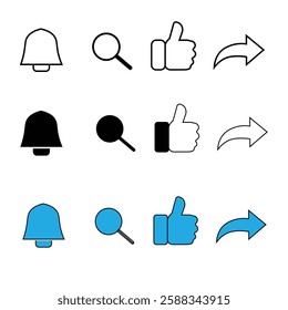 Social media icons sheet, You can use it for your poster design elements or web design