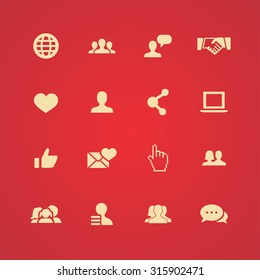 social media icons universal set for web and mobile