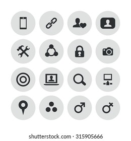 social media icons universal set for web and mobile