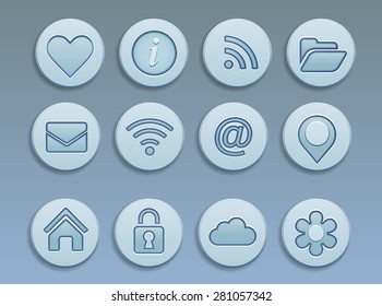Social media icons vector