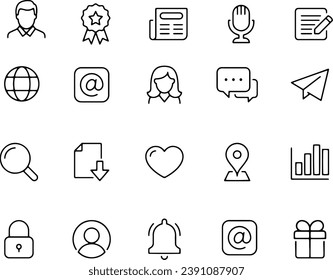 Social Media icons vector design