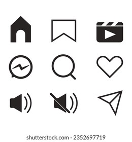 Social Media Icons vector illustration symbol design