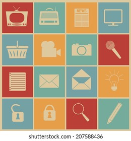Social media icons. Vector set, EPS 8.