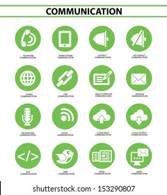 Social media icons,Blue version,vector