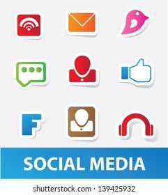 Social media icons,vector