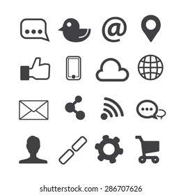 Social Media icons,Vector