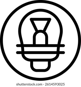 Social Media Idea Line Vector Icon Design