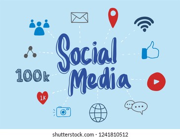 Social media illustration