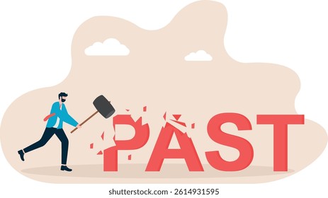 Social media illustration, business concept, web design

