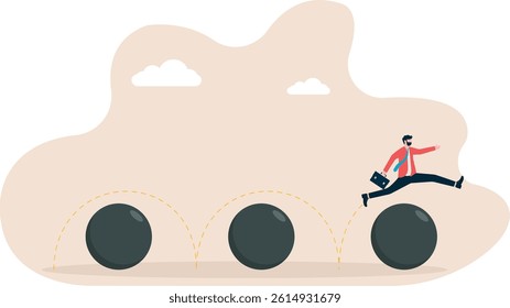 Social media illustration, business concept, web design

