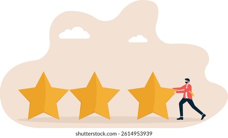 Social media illustration, business concept, web design

