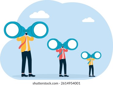 Social media illustration, business concept, web design

