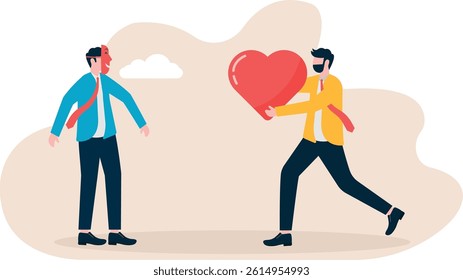 Social media illustration, business concept, web design

