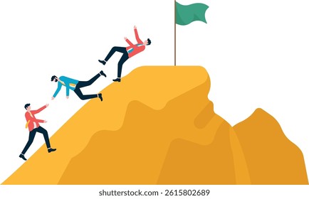 Social media illustration, business concept, web design

