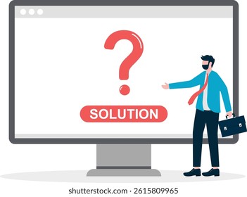 Social media illustration, business concept, web design, business illustration

