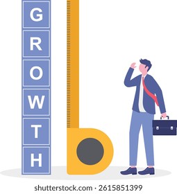 Social media illustration, business concept, web design, business illustration

