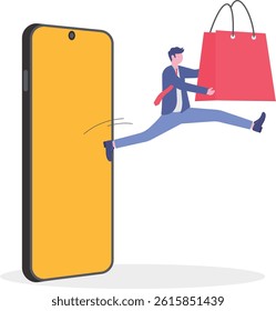Social media illustration, business concept, web design, business illustration

