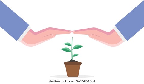 Social media illustration, business concept, web design, business illustration

