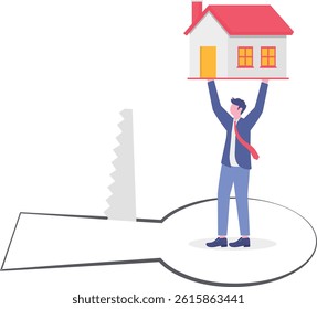 Social media illustration, business concept, web design, business illustration

