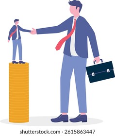 Social media illustration, business concept, web design, business illustration

