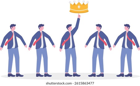 Social media illustration, business concept, web design, business illustration

