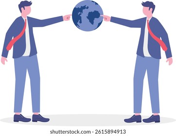 Social media illustration, business concept, web design, business illustration

