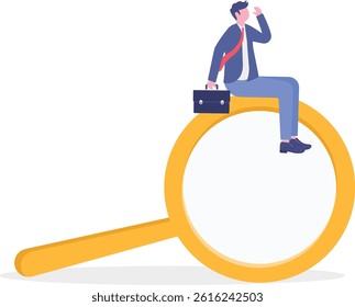 Social media illustration, business concept, web design, business illustration


