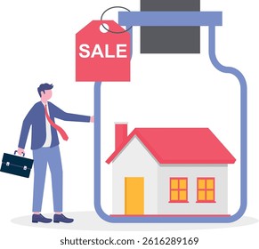 Social media illustration, business concept, web design, business illustration

