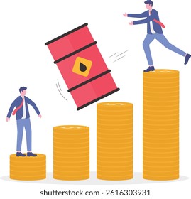 Social media illustration, business concept, web design

