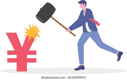 Social media illustration, business concept, web design

