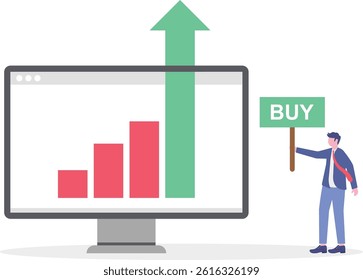 Social media illustration, business concept, web design


