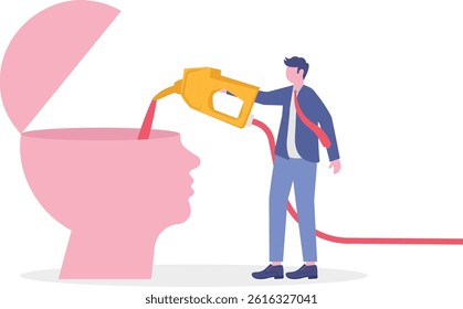 Social media illustration, business concept, web design

